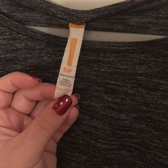 Lucy short sleeve crop top gray S - Picture 5 of 8